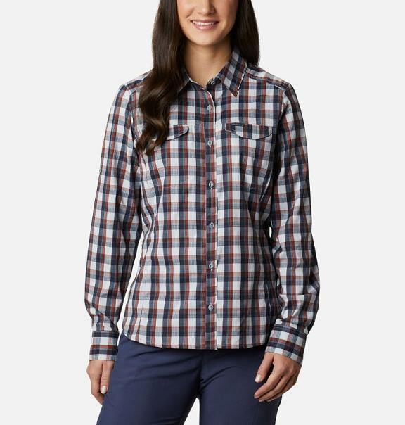 Columbia Silver Ridge Shirts Grey For Women's NZ62071 New Zealand